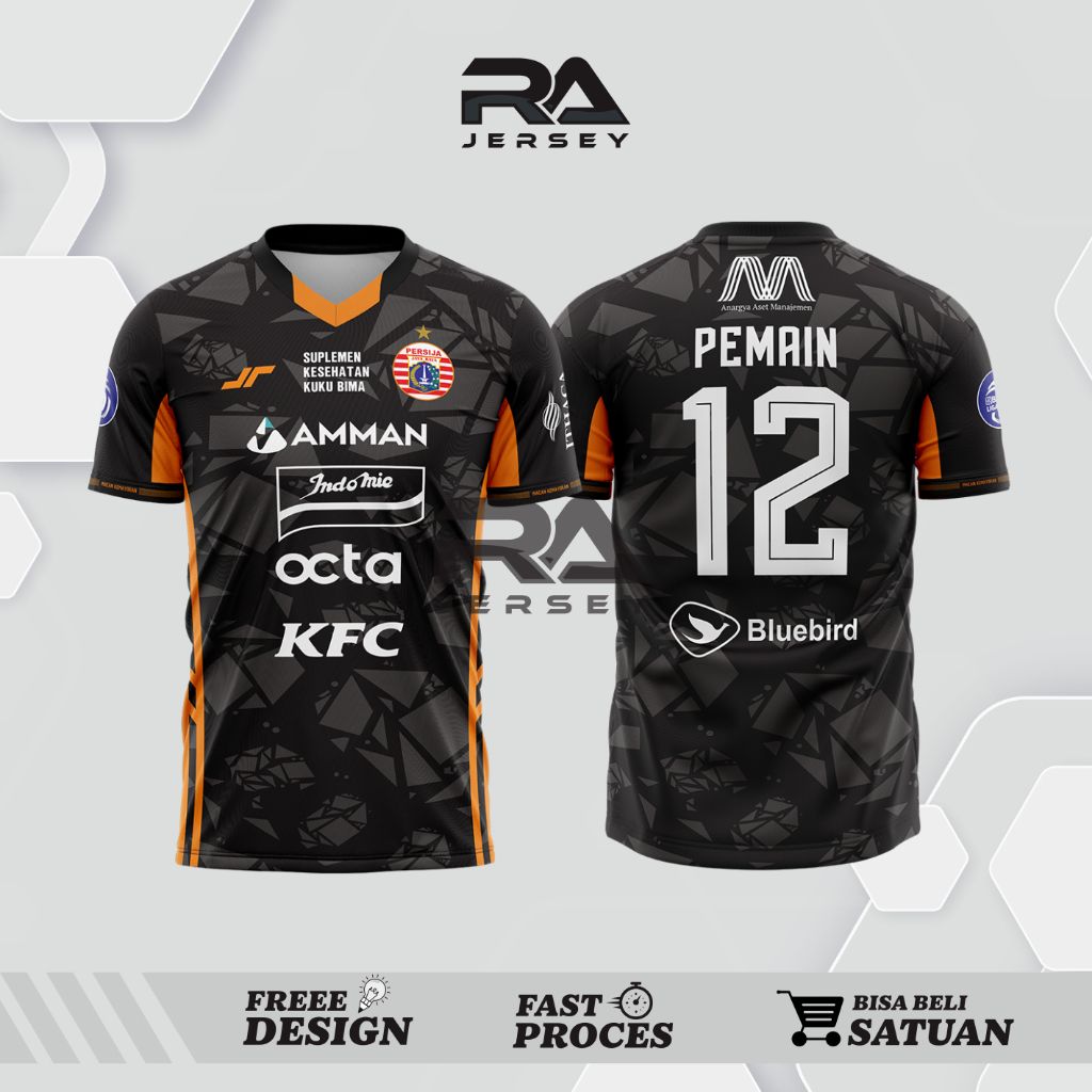 Custom jersey Persija full printing