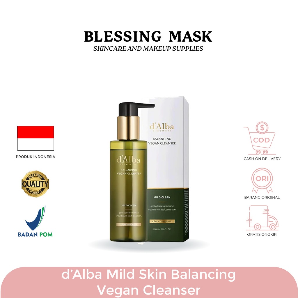 d'Alba Mild Skin Balancing Vegan Cleanser | Cream | Toner | DALBA