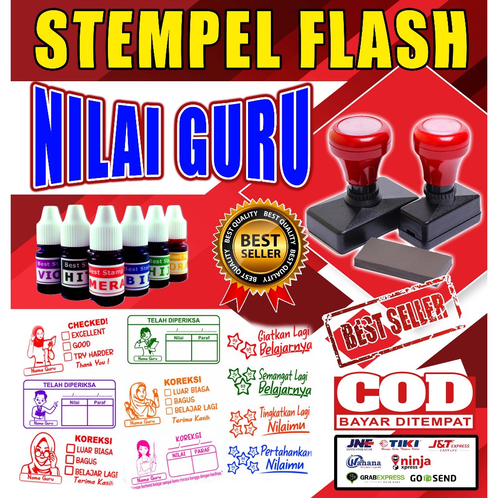 

Stempel Nilai Guru / Penilaian / Koreksi / Checked