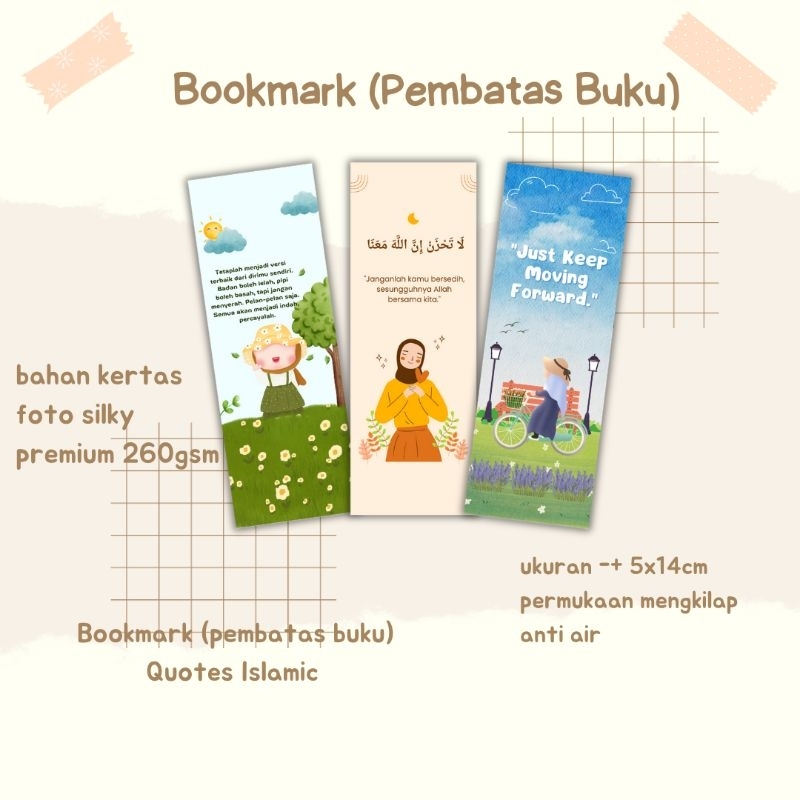 

BOOKMARK PEMBATAS BUKU QUOTES ISLAMIC