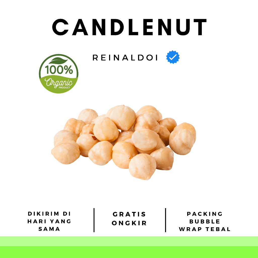 

Kemiri Menir Kering Candlenut Rempah 100 GR