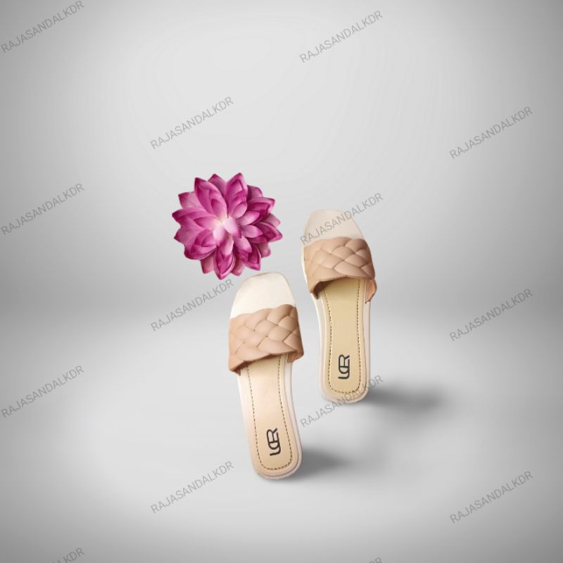 Sandal Slop Wanita Jelly LCR tinggi 1.5cm || Sandal wanita anti air nyaman dipakai