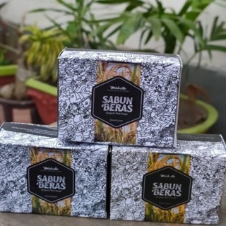 PAKET HEMAT ISI 3 PCS  MABELLO sabun beras hitam ORIGINAL / sabun bedda lotong/Sabun Jerawat /Handmade Soap/ sabun pengganti lulur