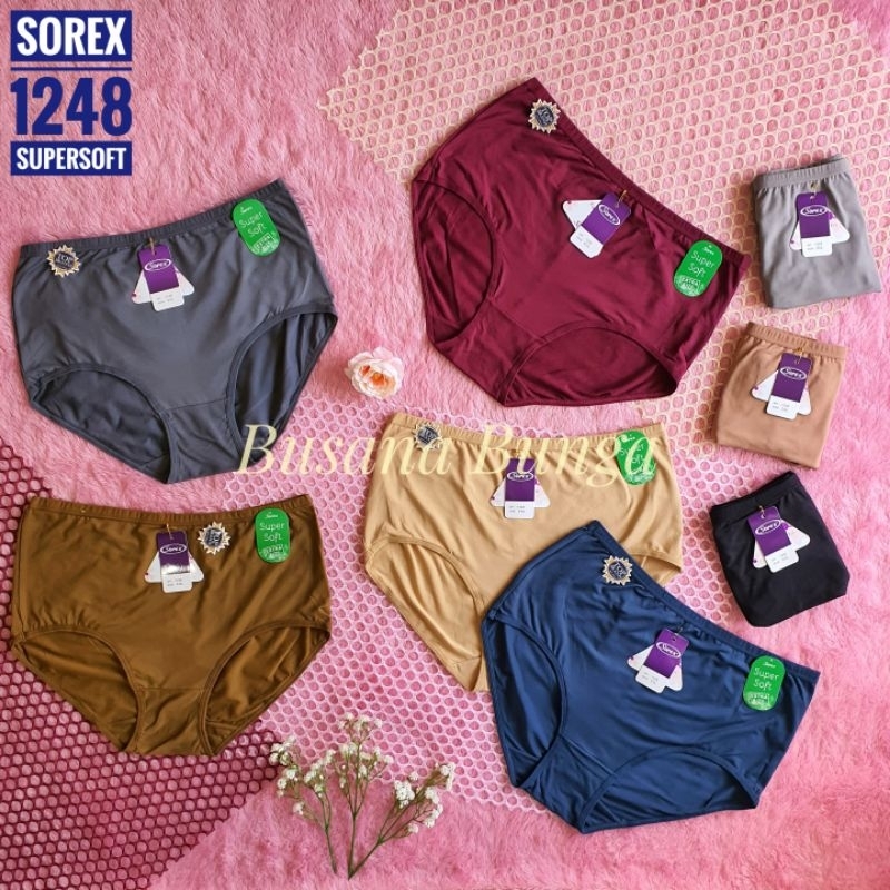 Sorex (3pc, 6pc, 12pc) Cd/Celana Dalam Wanita Sorex 1248 Supersoft Extra Size
