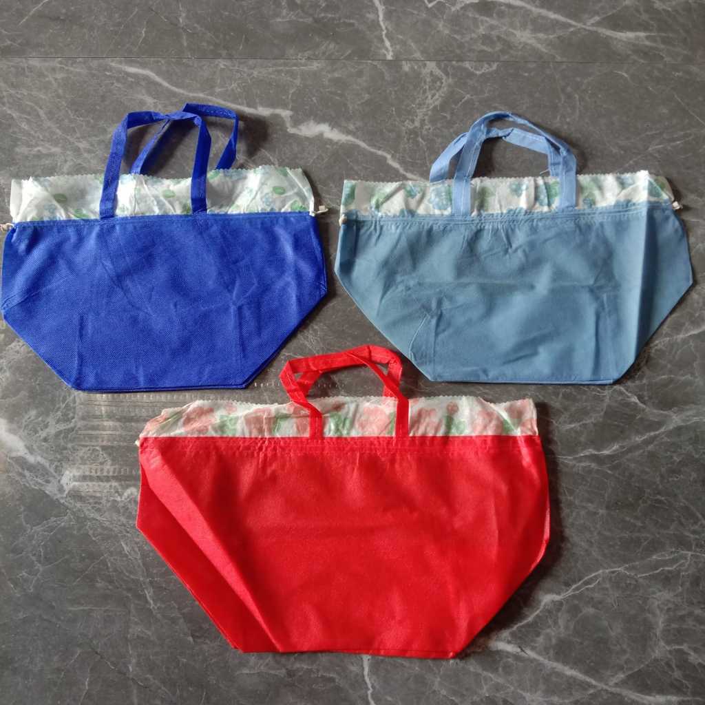 TAS KAIN / SPONBOND / GOODIE BAG BESEK / KOTAK NASI SERUT 18X18/20X20/22X22/ BOX KANTONG
