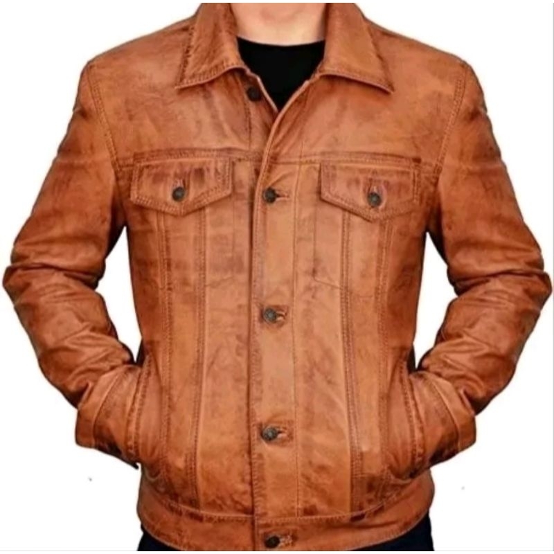 JAKET HARLEY DAVIDSON JAKET KULIT SAPI ASLI SERANGKEN BRAZIL JAKET MOTOR FASHION PRIA MENS LEATHER C