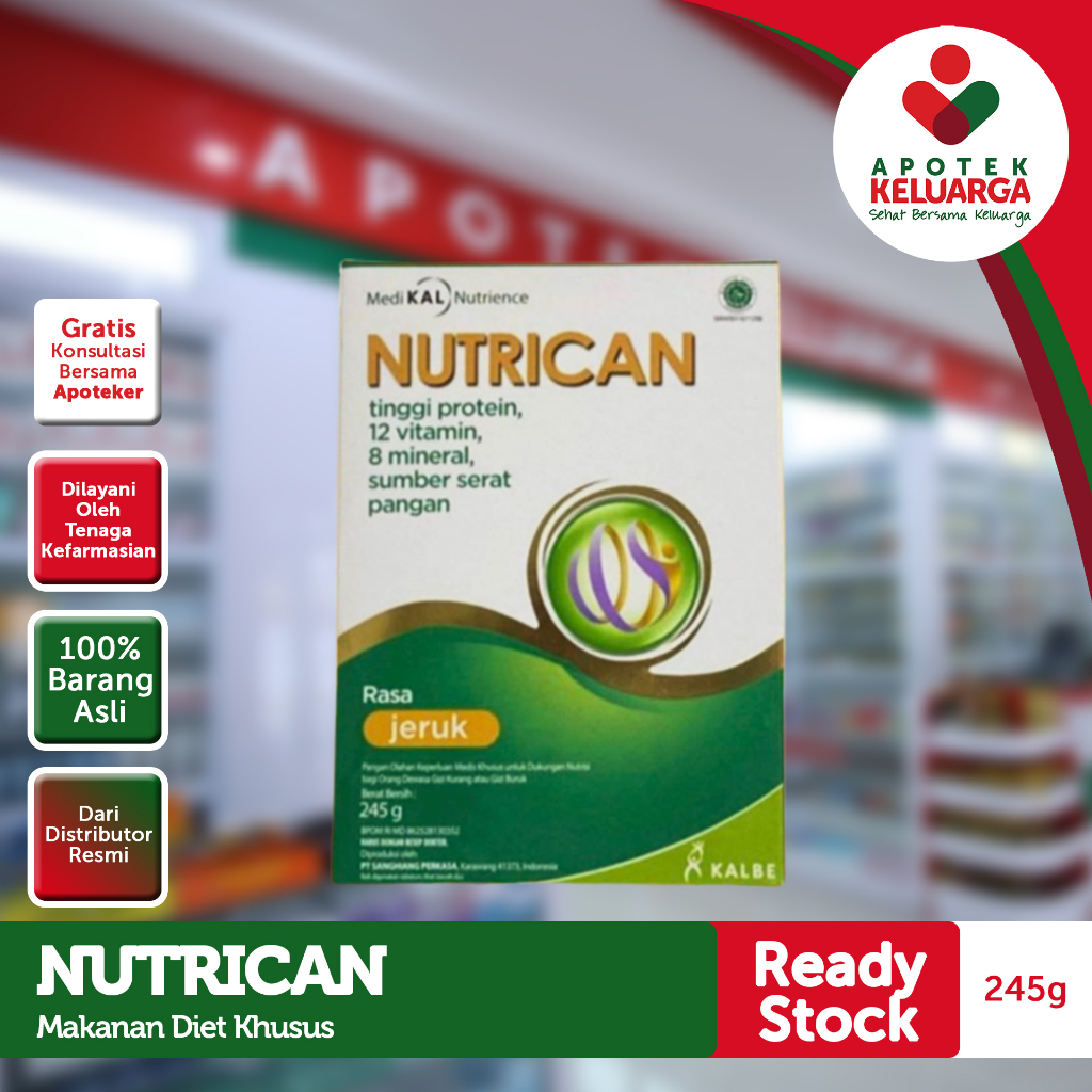 KALBE SUSU NUTRICAN RASA JERUK 245 GR #SUSUKHUSUS #SUSUNUTRISITINGGIENERGIDANPROTEIN