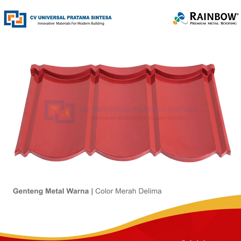 Genteng Metal Warna Rainbow Roof