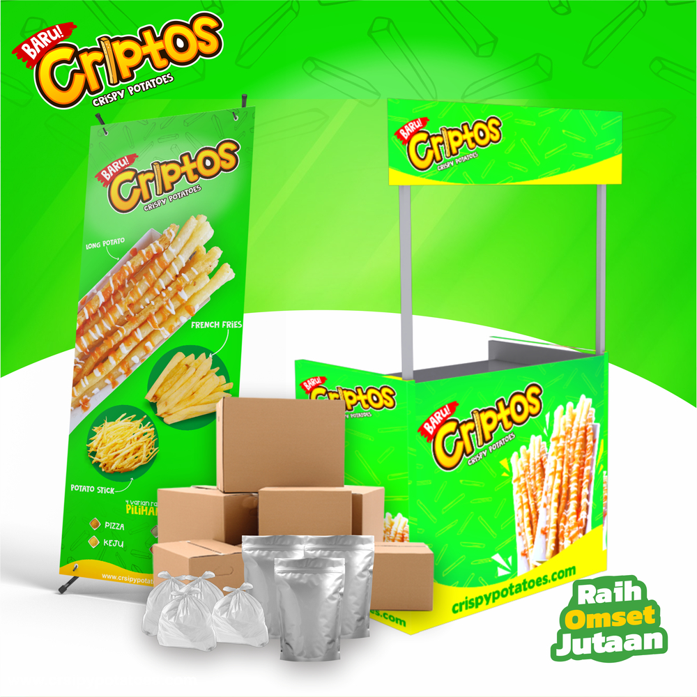 

Franchise Lengkap Hemat Kentang Goreng CRIPTOS Bonus Jutaan