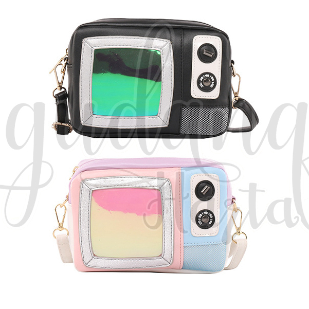Sling Bag Mini TV Tas Selempang Bentuk Tv Kecil Lucu GH 404015