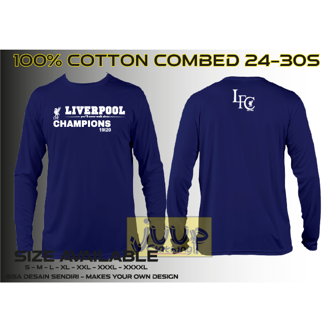 KAOS BAJU LENGAN PANJANG YNWA LIVERPOOL CHAMPION