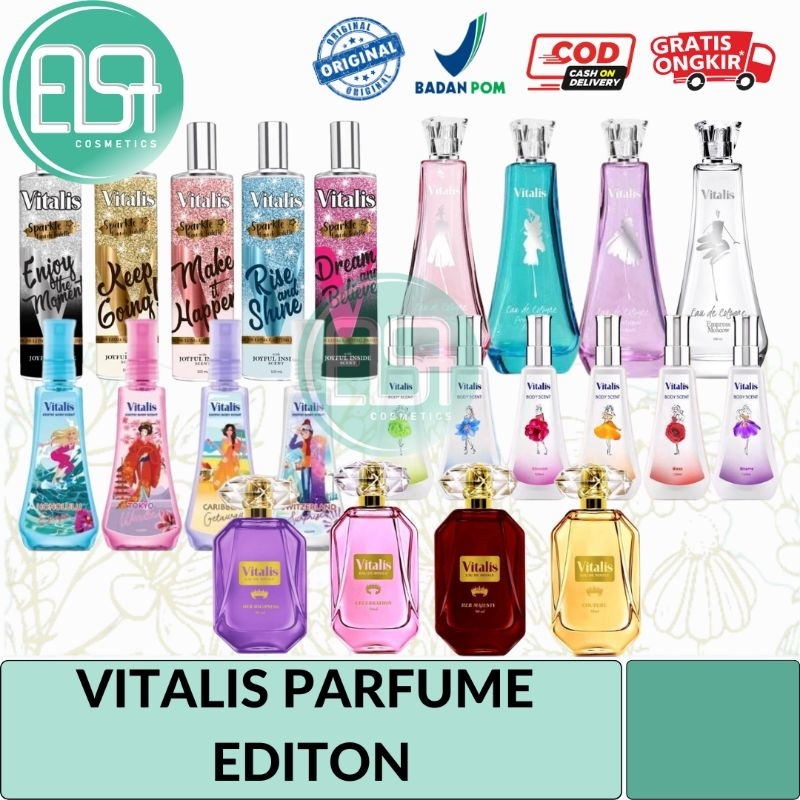 Vitalis Parfum/vitalis eau de cologne/vitalis sparkle/vitalis blossom/vitalis body scent