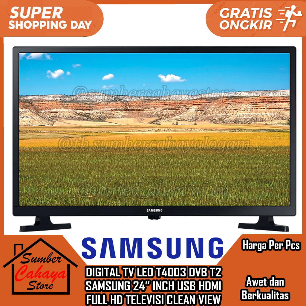 [Instan] Samsung UA24T4003 Led Digital TV 24 Inch Full HD TIVI DISPLAY TELEVISI TELEVISON TEVE TIPI 