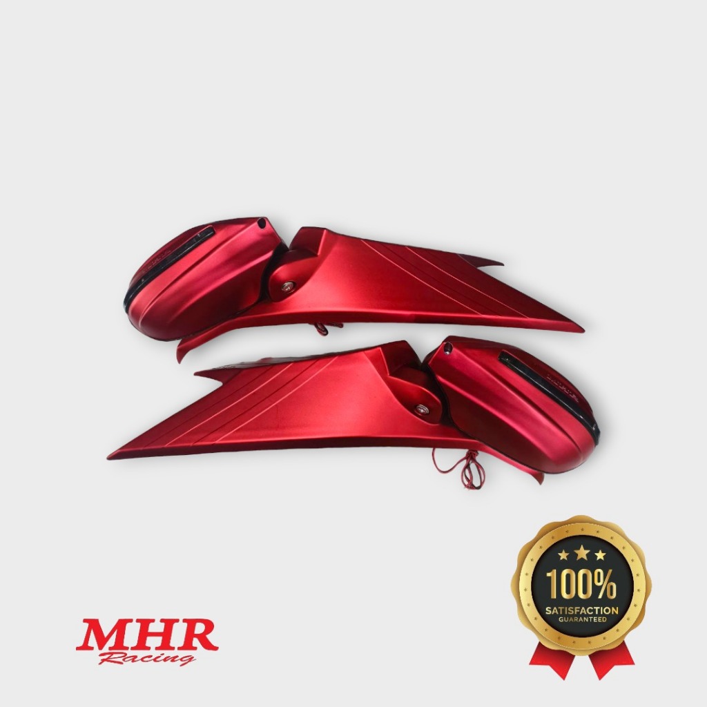 MHR Racing - Kaca Spion Body Lipat NMAX Old 2015-2019 Kaca Cembung dan Lampu Sein Bahan Plastik ABS