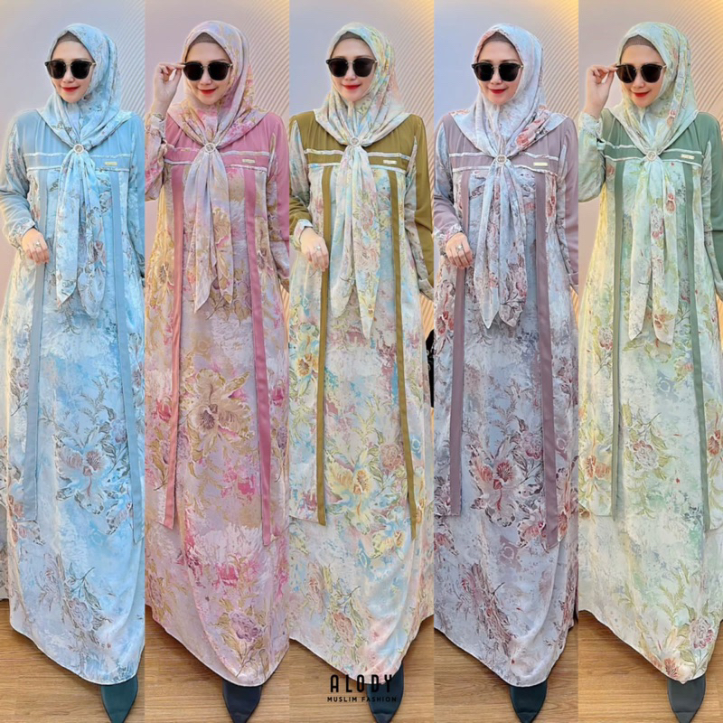 Chika set hijab dari alody terbaru premium original
