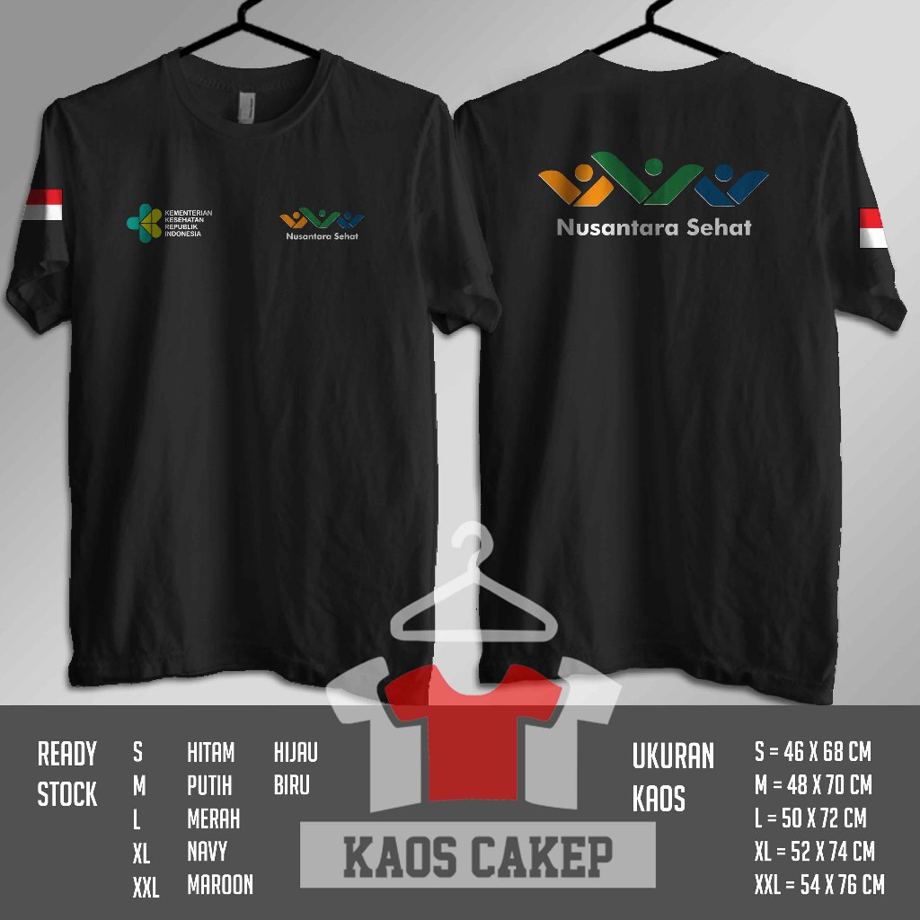 Kaos Baju Nusantara Sehat KKRI Logo Kaos Distro