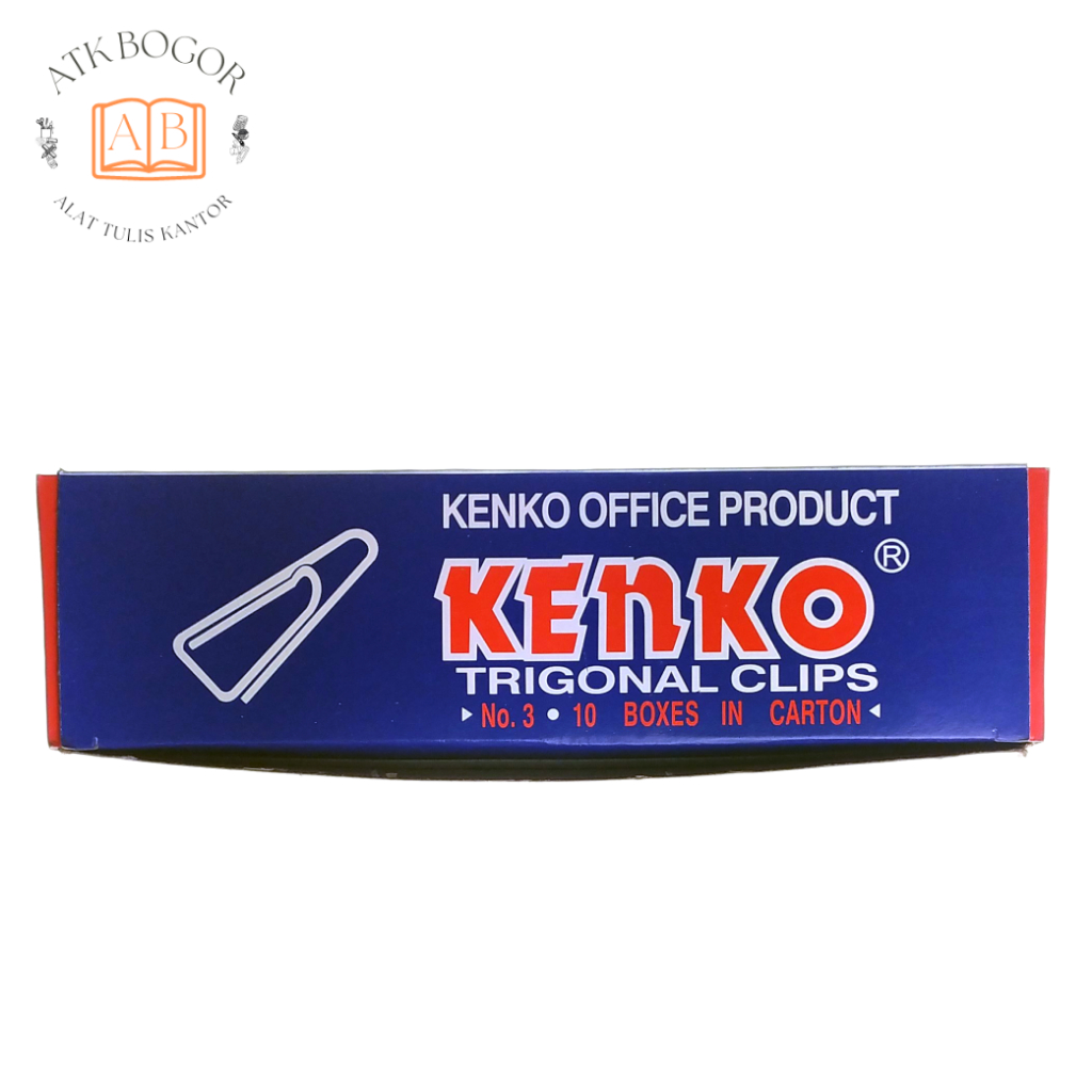 

Penjepit Kertas Kenko Trigonal Clips No. 3 - Isi 1 Pack / 10 Boxes