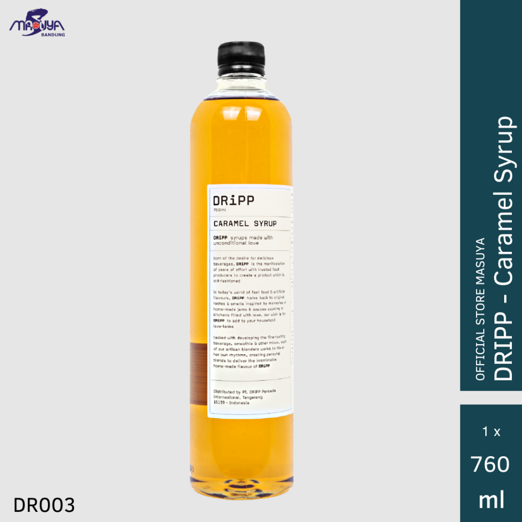 

DRiPP Caramel Syrup 760 ml Sirup rasa Caramel