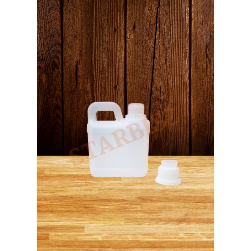 (isi 18 pcs/1 lusin) JERIGEN 500ML BARU - JERIGEN 500 ML HDPE DENGAN PLUG DAN SEGEL