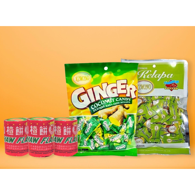 

Permen Sehat Impor: Permen Kelapa, Jahe, dan Haw Flakes