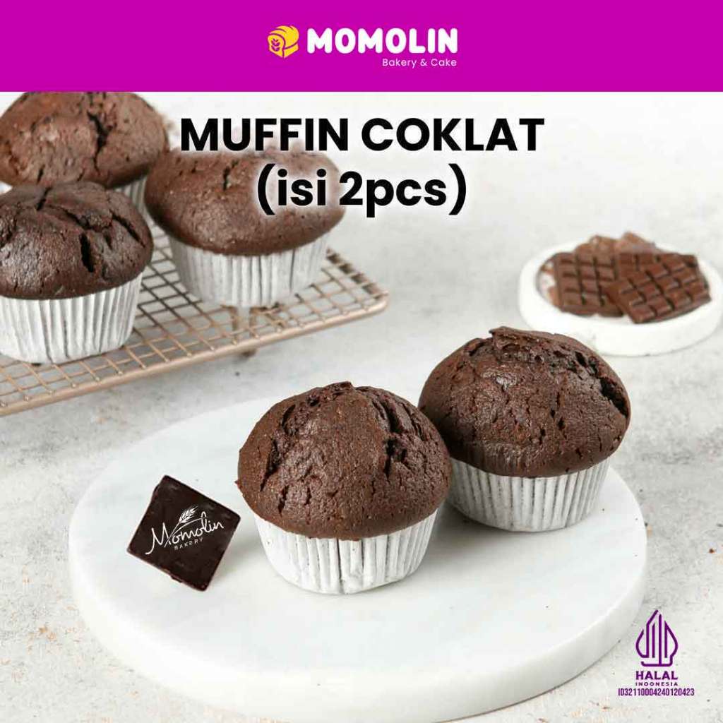 

Momolin Bakery Muffin Coklat Momolin Bakery | Roti Manis | Kue | Cupcake | Muffin