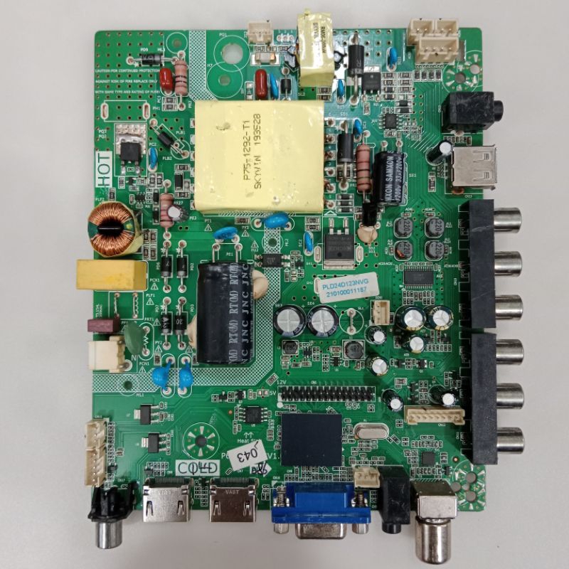 POLYTRON PLD 24D123NVG SECOND - MB ORI TV LED POLYTRON - MAINBOARD MOTHERBOARD MENBOARD MOBO BOARD M