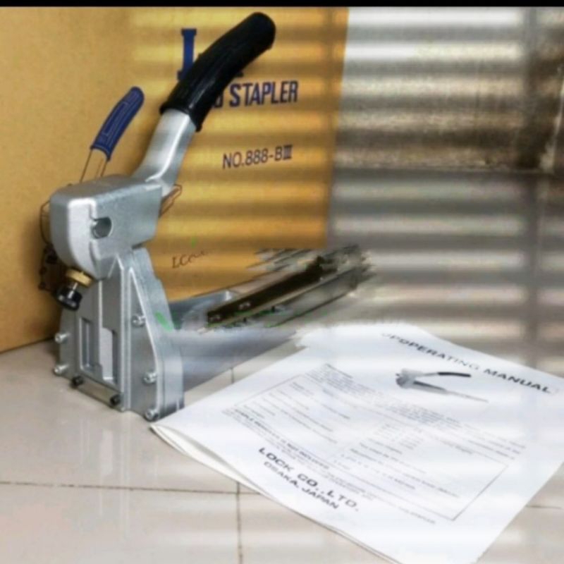 

Lock Hand stapler 15mm Ori japan / Alat streples karton & kardus