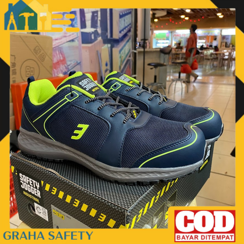 Sepatu Safety Jogger BALTO SB Navy - Safety Shoes Jogger BALTO Navy