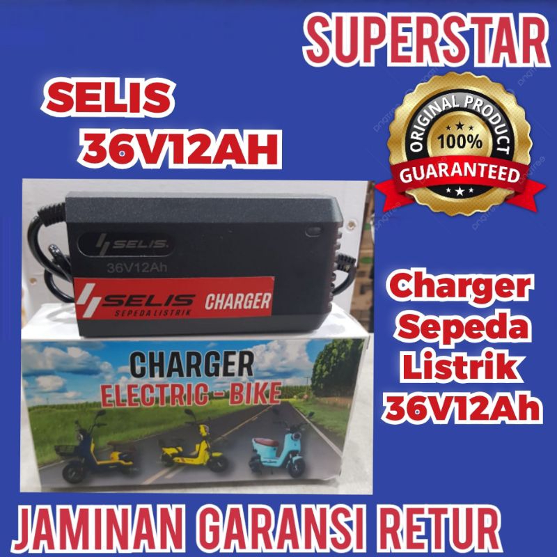 CASSAN/CHARGER SELIS SEPEDA LISTRIK 36V12AH