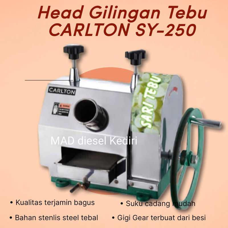 Mesin Gilingan Tebu CARLTON SY250 Giling Sari Tebu