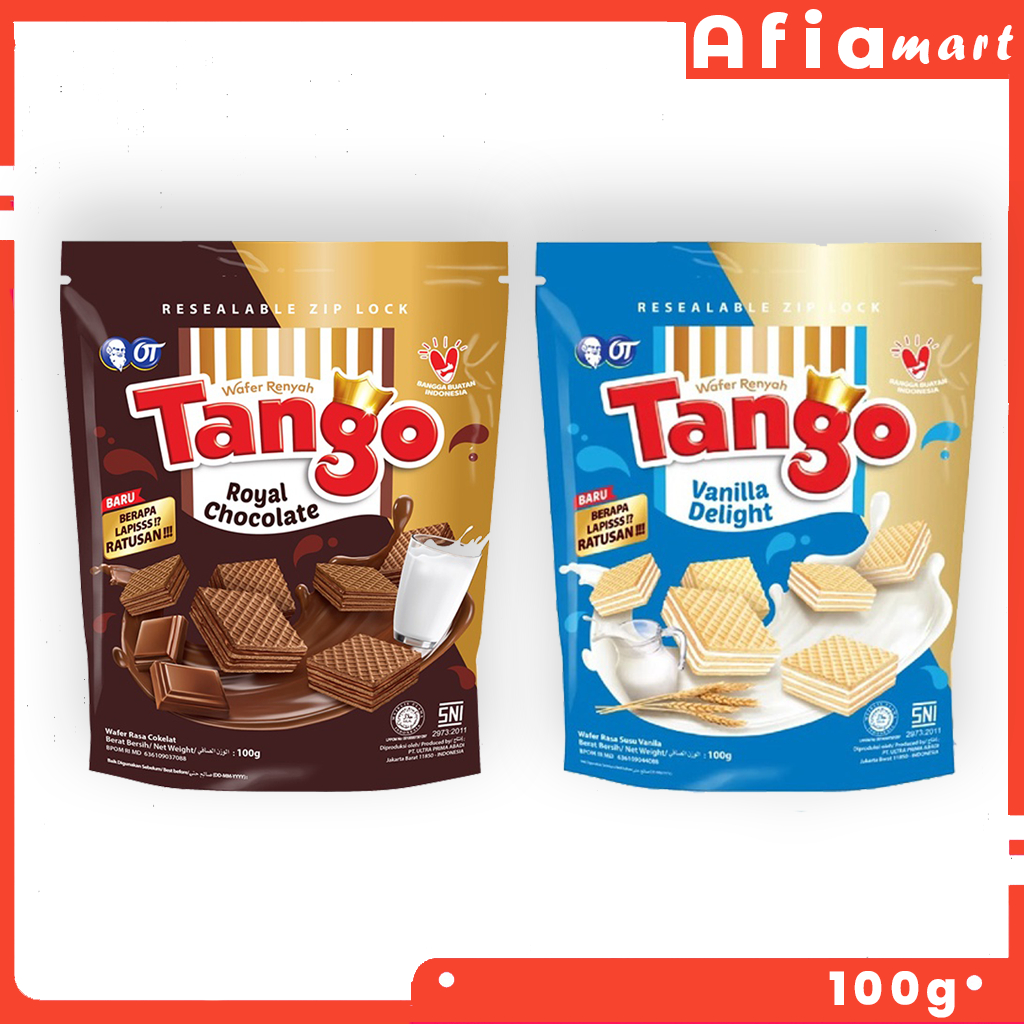 

Wafer Tango Chocolate Vanilla Milk 100 Gram