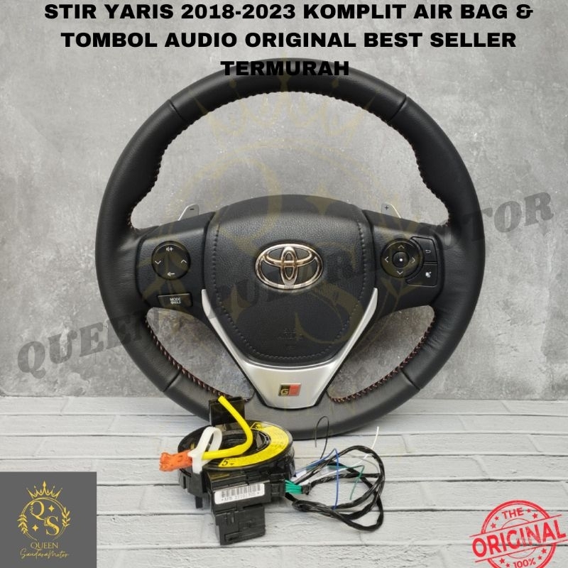 Stir Yaris 2008-2023 komplit Air Bag & Tombol Audio Original Best Seller