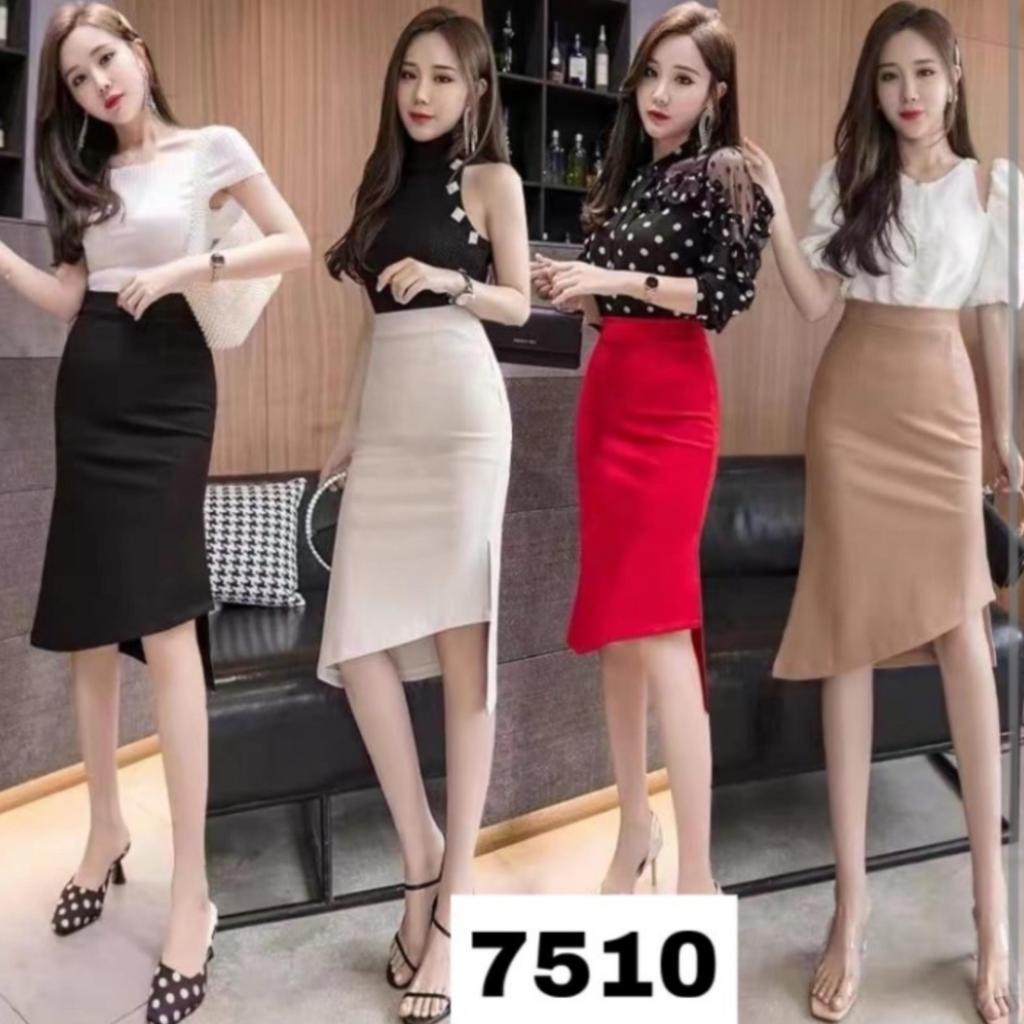 { THABI } MS 7510 ROK SPAN / ROK SPAN PENDEK / SKIRT / ROK SEPAN WANITA / ROK KOREA / ROK WANITA KEK
