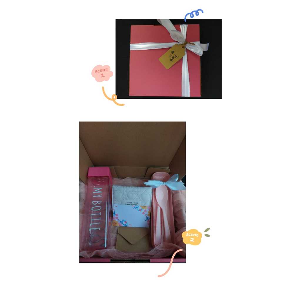 HAMPERS GIF BOX  PINK ULANGTAHUN CEWEK/KADO ULANG TAHUN CEWEK