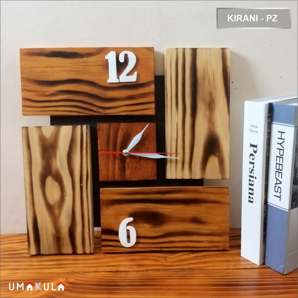 JAM DINDING KAYU JATI BELANDA SOLID UNIK MEWAH RUANG TAMU AESTHETIC KLASIK SENI DESAIN MODEL TERBARU
