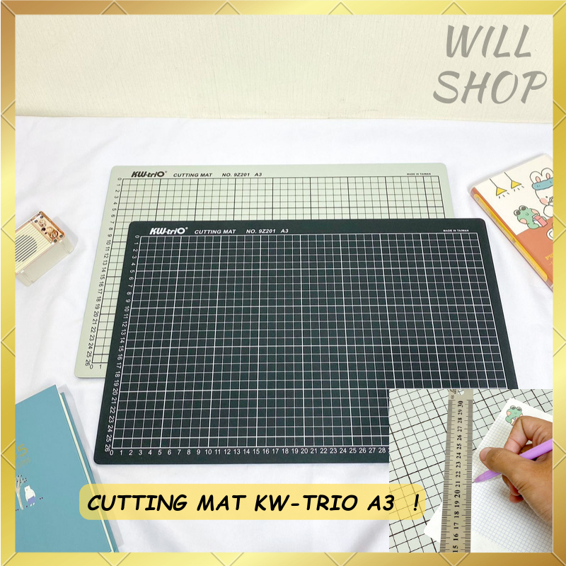 

CUTTING MAT KW-TRIO SIZE A3 / CUTTING MAT / ALAS POTONG / READY 2 WARNA HITAM DAN ABU BOARD DOUBLE SIDED DIY TOL PAPAN KUALITAS TERBAIK BISA COD