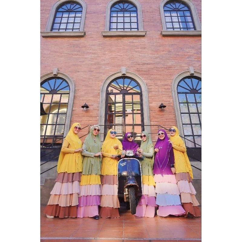 set baju mermaid susun by qaireena/kirim susun by qaireena/baju kekinian