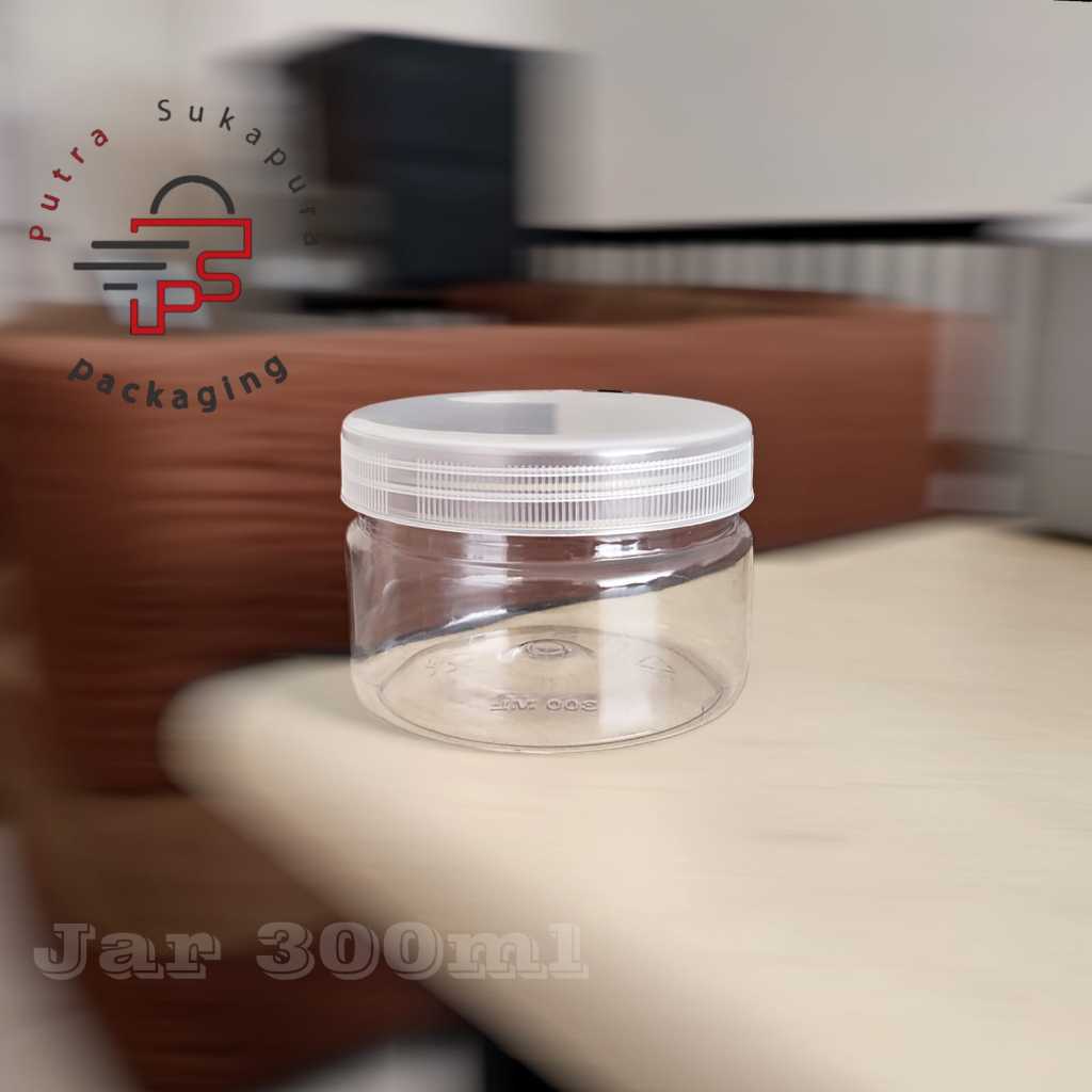 toples tabung cylinder 300ml / toples jar plastik 300ml