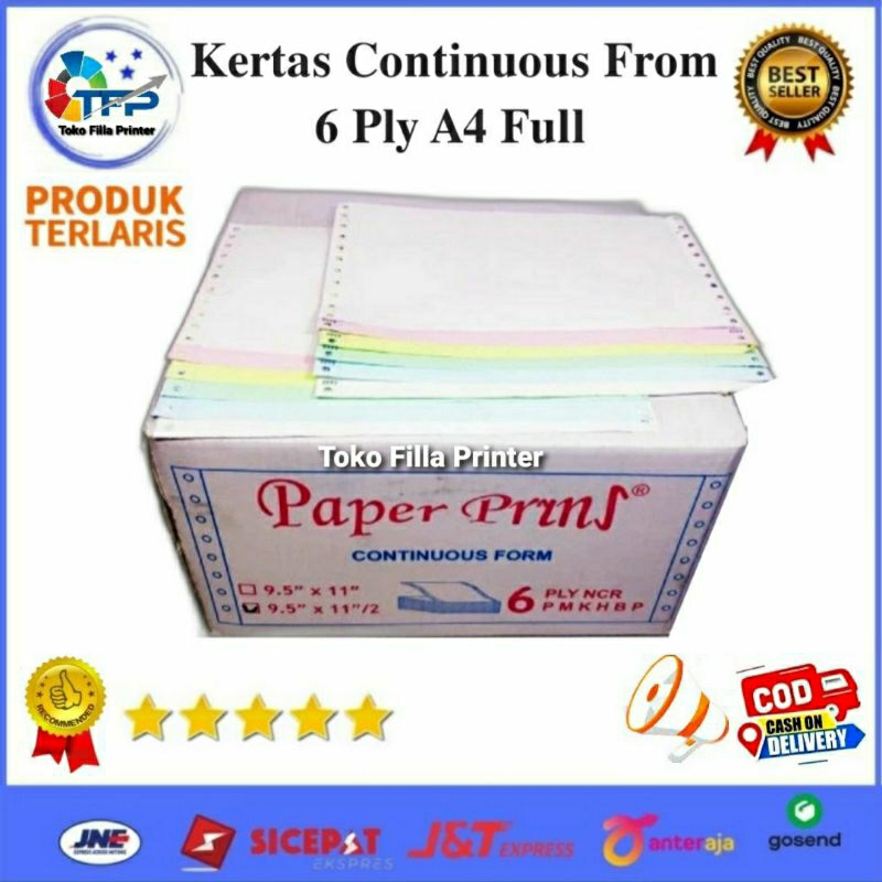 

Kertas Continuous From 6 Ply A4 Full