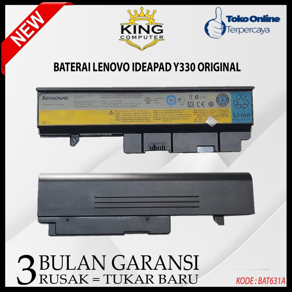 Baterai Batere Laptop LENOVO IDEAPAD Y330 Y330G SERIES Original