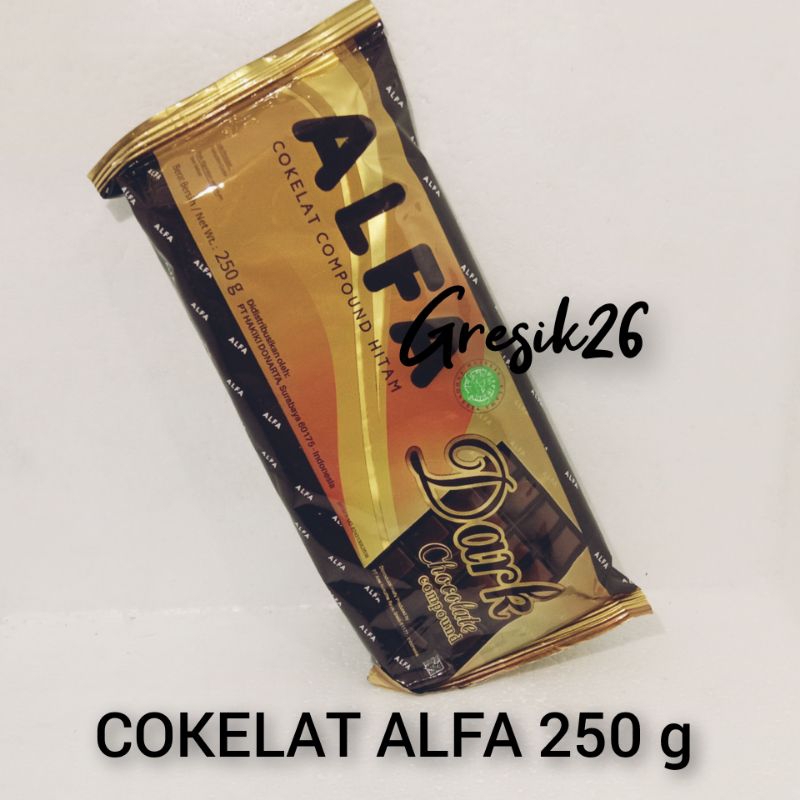 

COKLAT BLOK ALFA / CHOCOLATE DRAK COMPOUND250 g