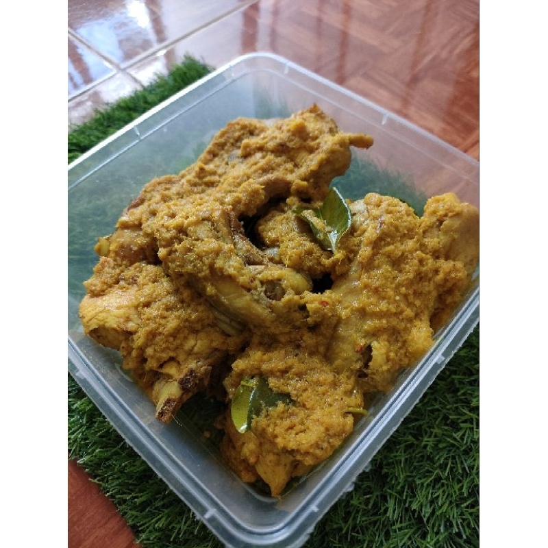 

ayam ungkep serundeng kelapa bumbu kuning