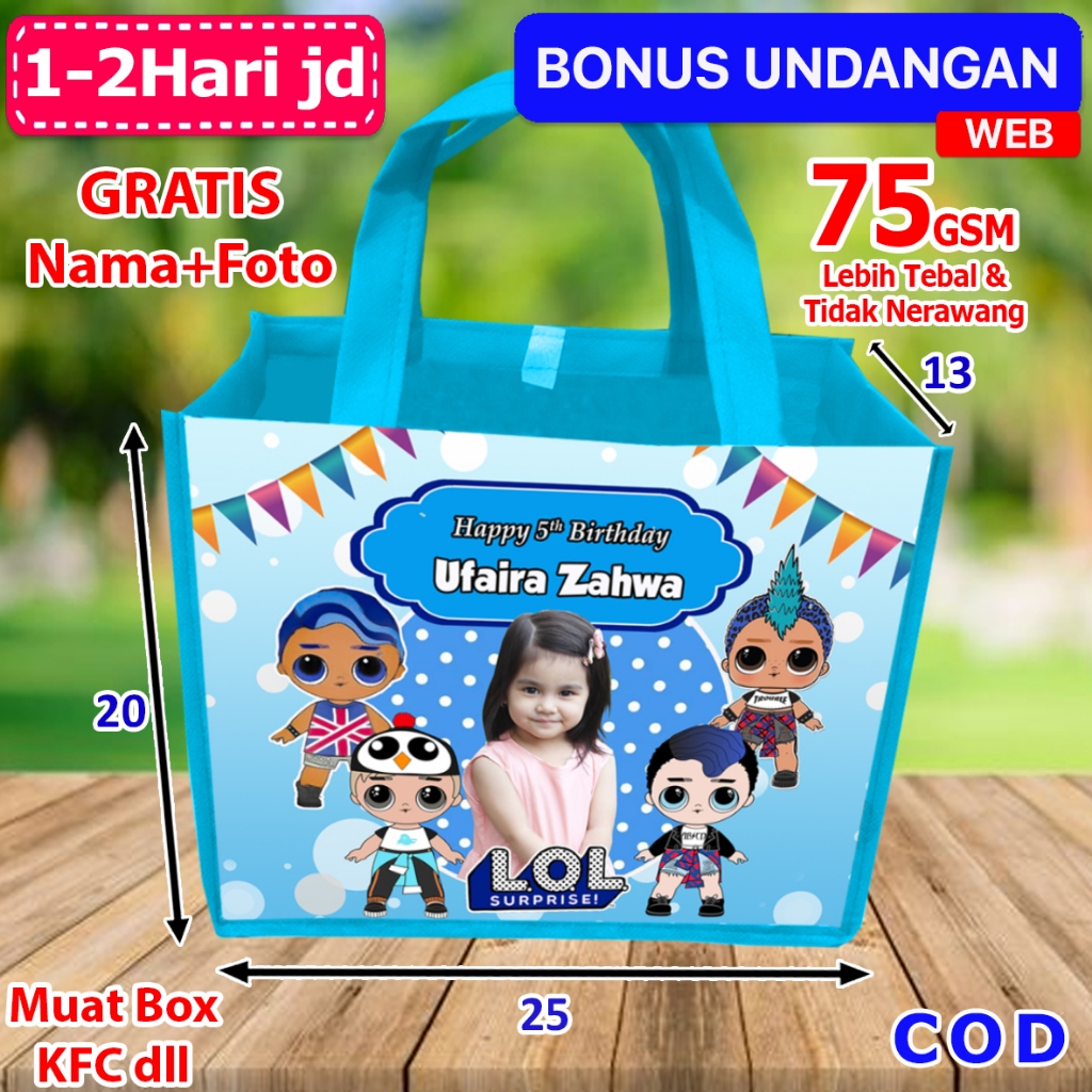 

Tas Snack Ultah Anak Murah LOL BOYS