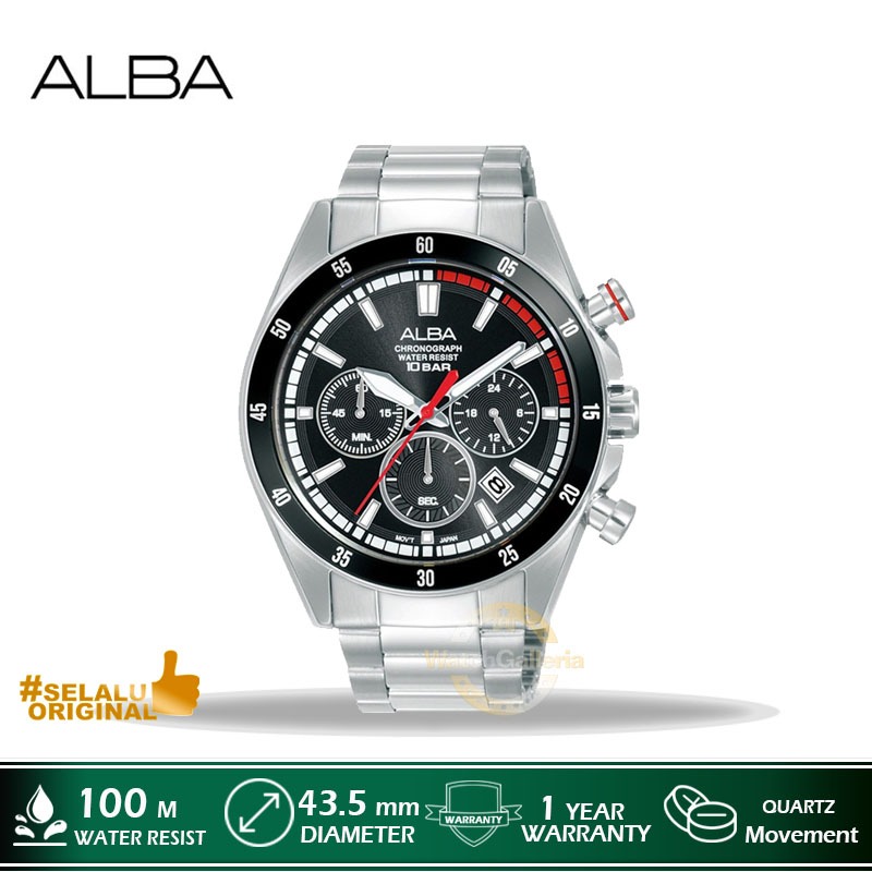 Jam Tangan Pria Alba AT3J29X1 AT3J29 Original Murah