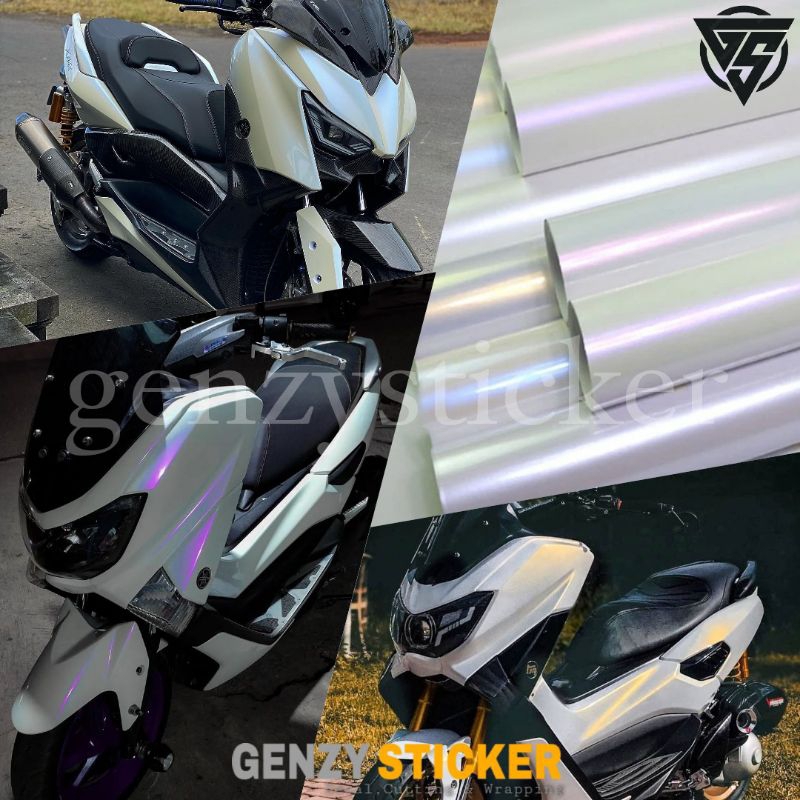stiker skotlet putih lembayung sticker scotlite white bunglon scotlet mutiara