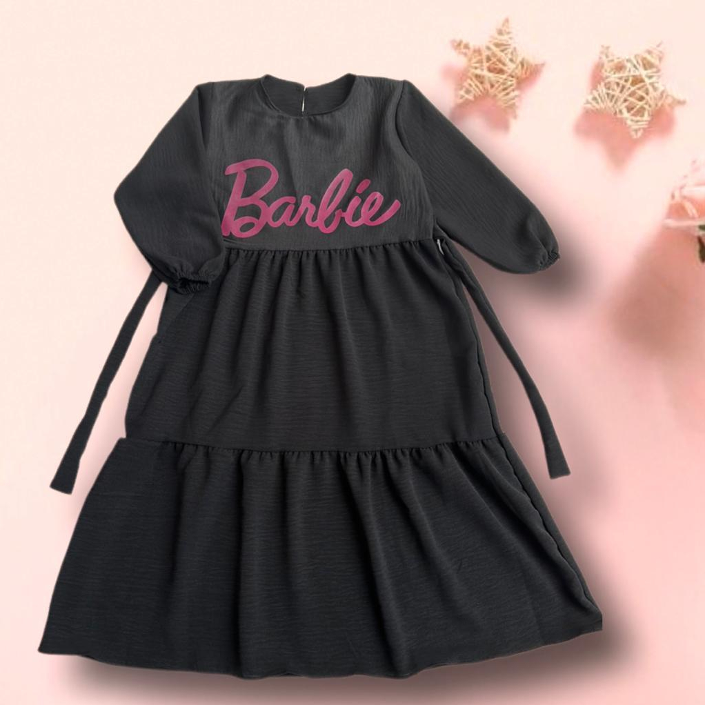 Gamis anak barbie 3-12 tahun // gamis anak bahan cringkle // gamis anak bahan premium