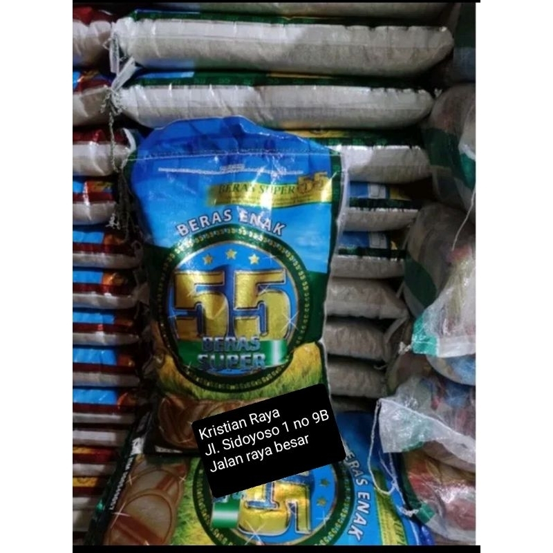 

Beras 55 hijau 10 kg