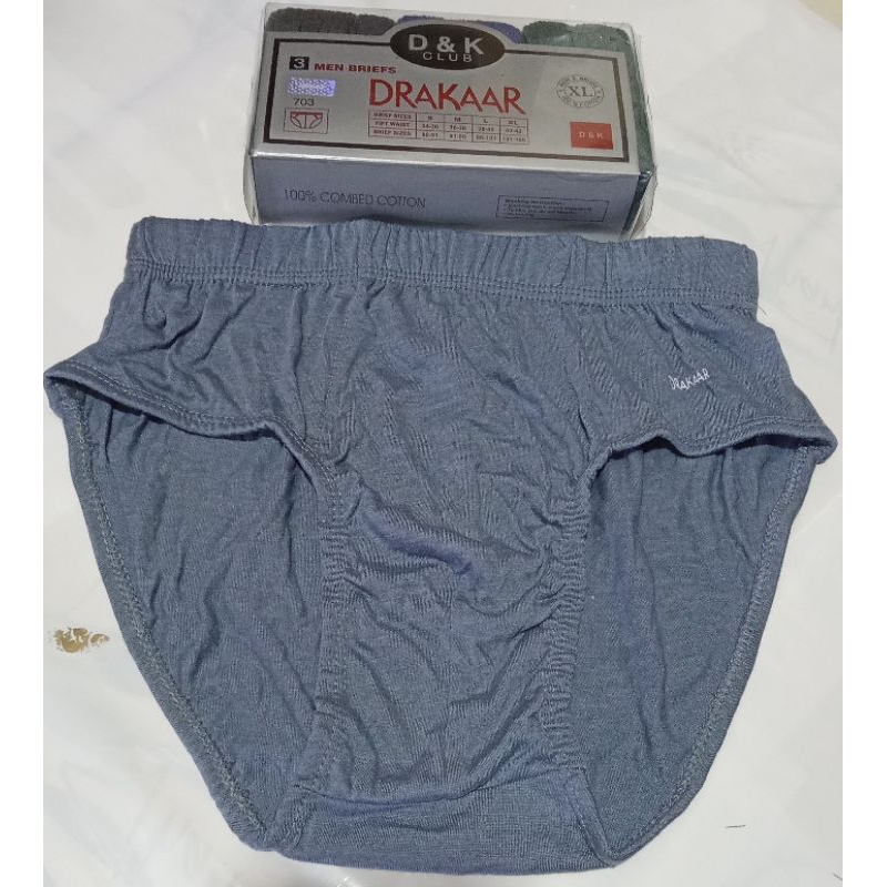 Celana dalam pria DRAKAAR isi 3 pcs/dalaman pria