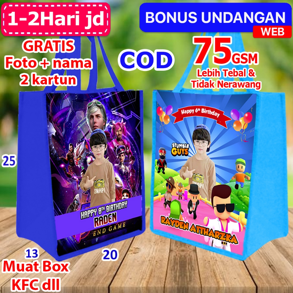 

Tas Ulang Tahun Anak Free Fire