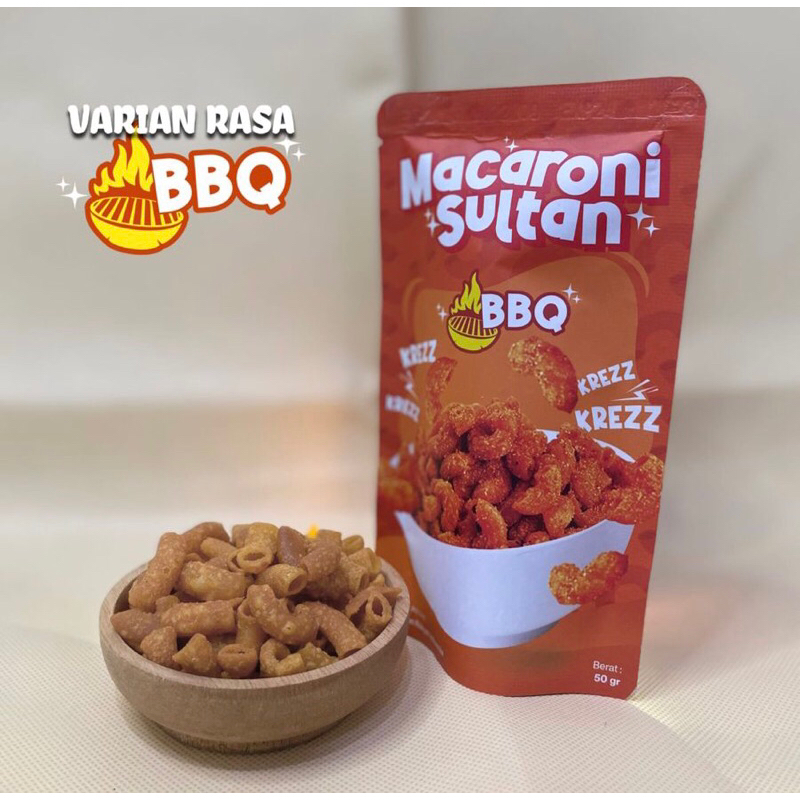 

Kletikan Huhhah - Cemilan Viral Macaroni Sultan BBQ (50g)